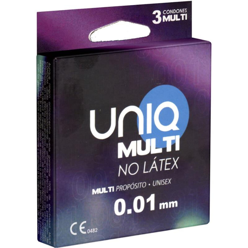 Preservativos Uniq MULTI sem látex