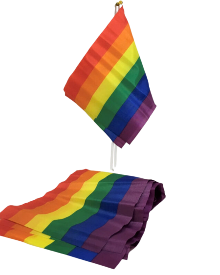 Banderim pequeno com bandeira LGBT