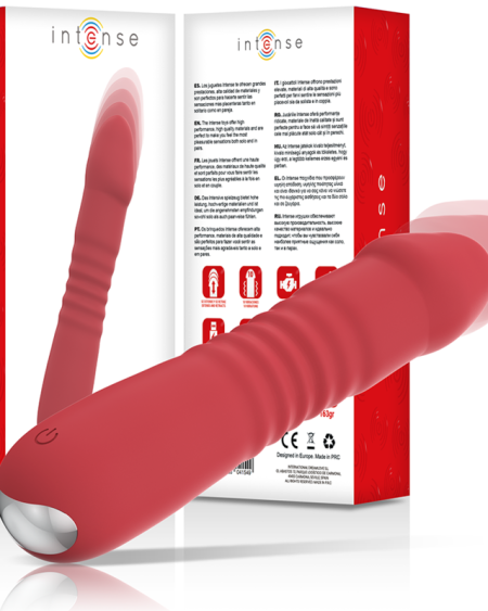Vibrador INTENSE – JUNI UP & DOWN 10 VIBRAÇÕES VERMELHO