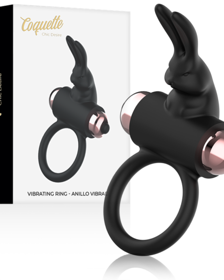 COQUETTE CHIC DESIRE - COCK RING ANILLO VIBRADOR NEGRO / GOLD