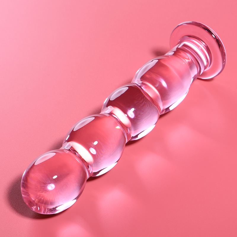 NEBULA SERIES BY IBIZA - MODELO 10 DILDO CRISTAL TRANSPARENTE 16.5 CM -O- 3.5 CM - ROSA