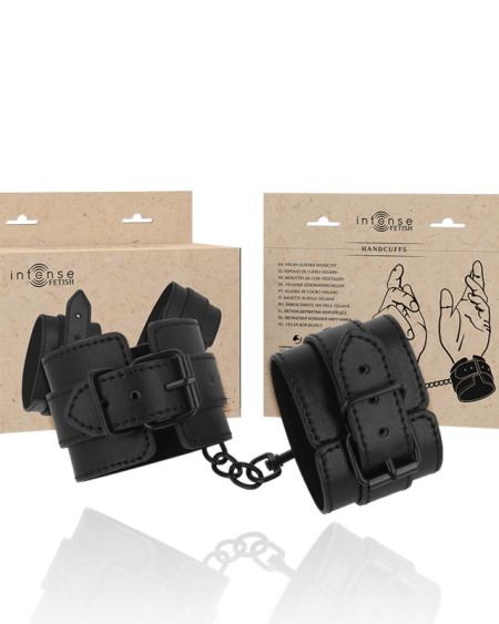 Algemas de couro vegano da INTENSE FETISH