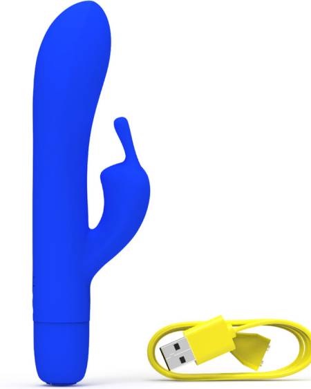 Bwild Bunny Infinite Classic Vibrador Recarregável em Silicone Azul