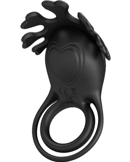 Anel vibrador Pretty Love Ruben em silicone preto