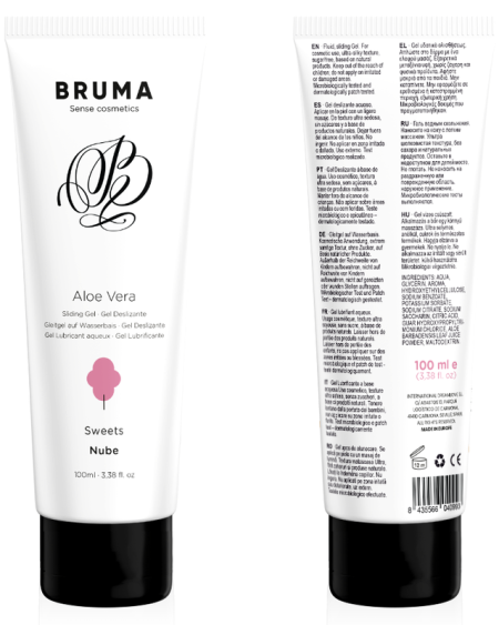 Gel lubrificante BRUMA com aloe vera e sabor a nuvem