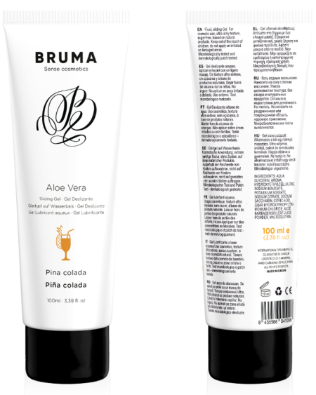 Gel lubrificante BRUMA com aloe vera e sabor tropical