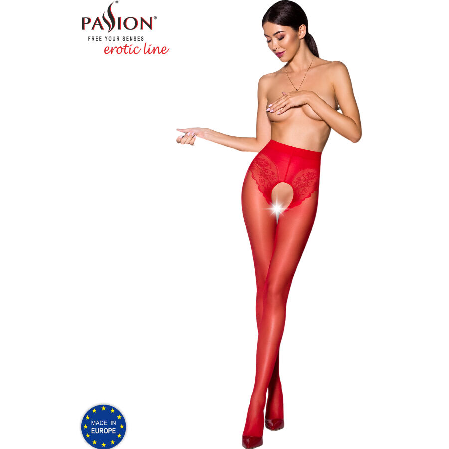 PASSION - TIOPEN 006 MEDIAS ROJO 1/2 30 DEN - ROJO, 1/2