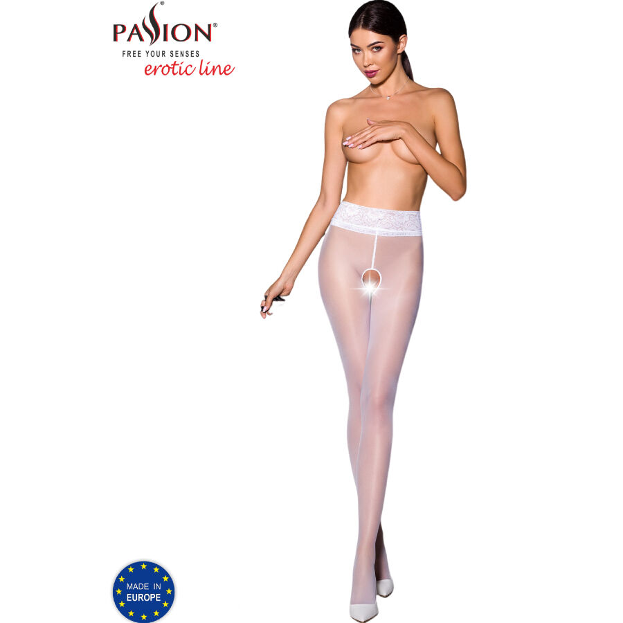PASSION - TIOPEN 008 MEDIAS BLANCO 1/2 (30 DEN) - BLANCO, 3/4