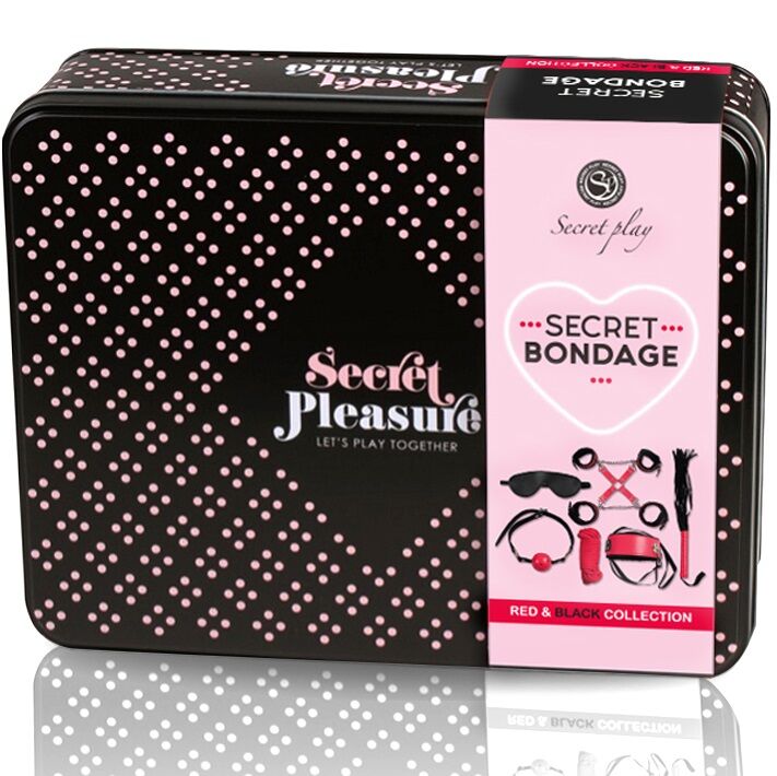 Conjunto BDSM 6 Peças Coleção Vermelha