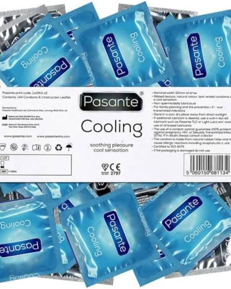 PASANTE - PRESERVATIVO EFECTO FRIO BOLSA 144 UNIDADES