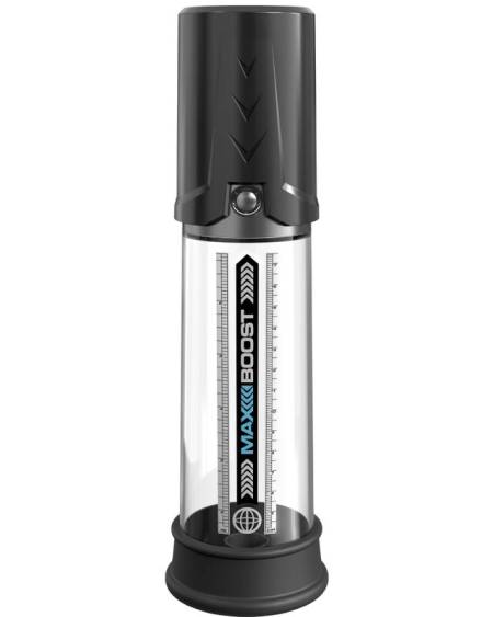 Bomba peniana manual PUMP WORX Max Boost com tubo transparente, régua e manga de silicone