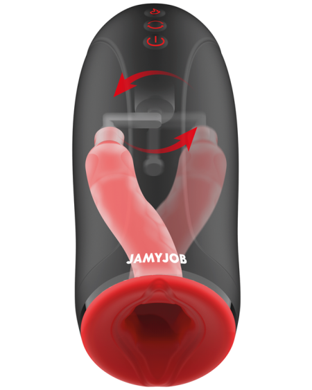Masturbador SWING-R da JAMYJOB, resistente à água e com aquecimento.