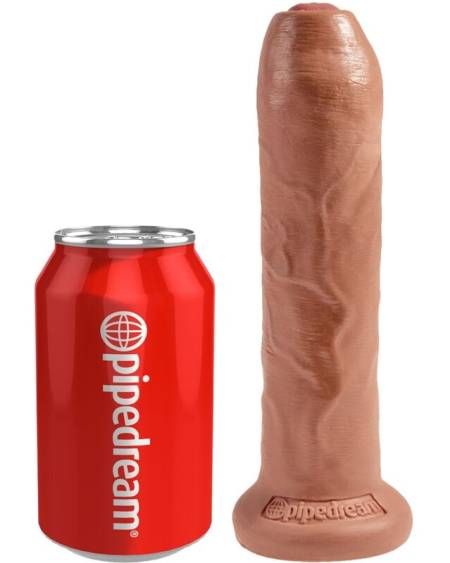 KING COCK - PENE REALÍSTICO CON PREPUCIO 17.8 CM CARAMELO