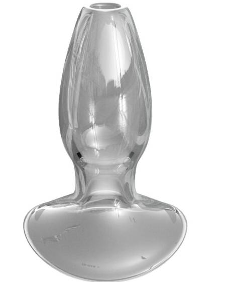 Plug anal ergonómico de cristal