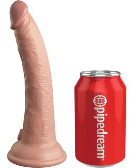 KING COCK - ÉLITE DILDO REALÍSTICO SILICONA 17.8 CM
