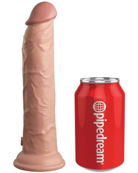 KING COCK - ÉLITE DILDO REALÍSTICO VIBRADOR & SILICONA CONTROL REMOTO 23 CM