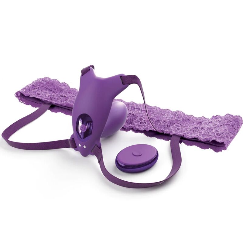 Arnês Mariposa G-Spot com Vibrador Violeta