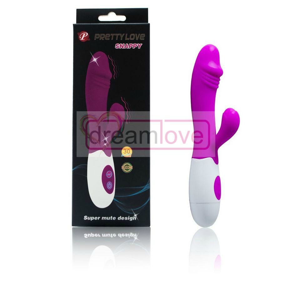 Vibrador elegantemente desenhado em lila e branco para estimulação do clítoris