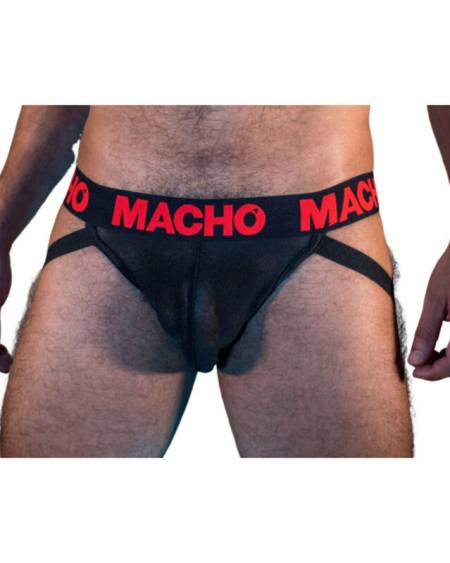 Suspensorio MX26X2 JOCK em preto e vermelho