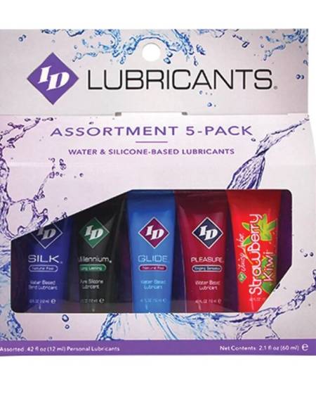 ID Juicy Lube Surtido 5x Lubrificante Tube Pack 12 ml