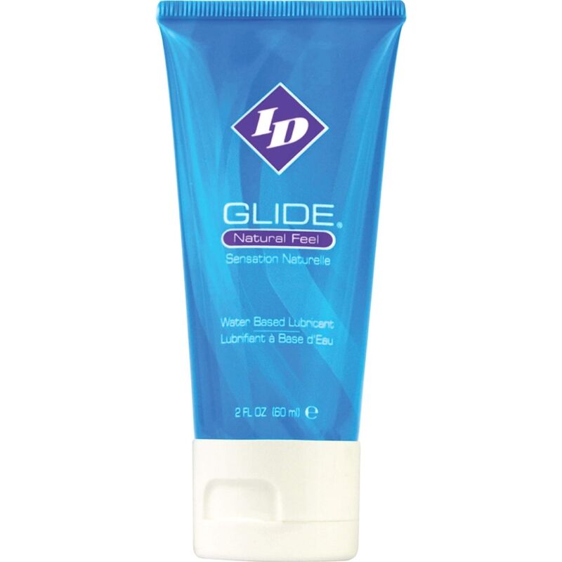 Lubrificante aquoso ID GLIDE de longa duração, disponível em 60 ml e 120 ml