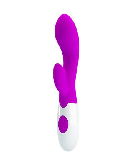 Vibrador Pretty Love Flirtation em verde e branco para estimulação intensa.