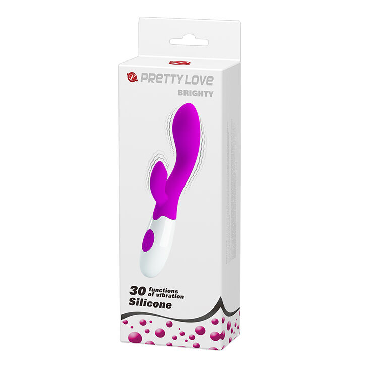 Vibrador Pretty Love Flirtation em verde e branco para estimulação intensa.