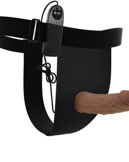 Pantalões com arnês e vibrador incluído da Pretty Love