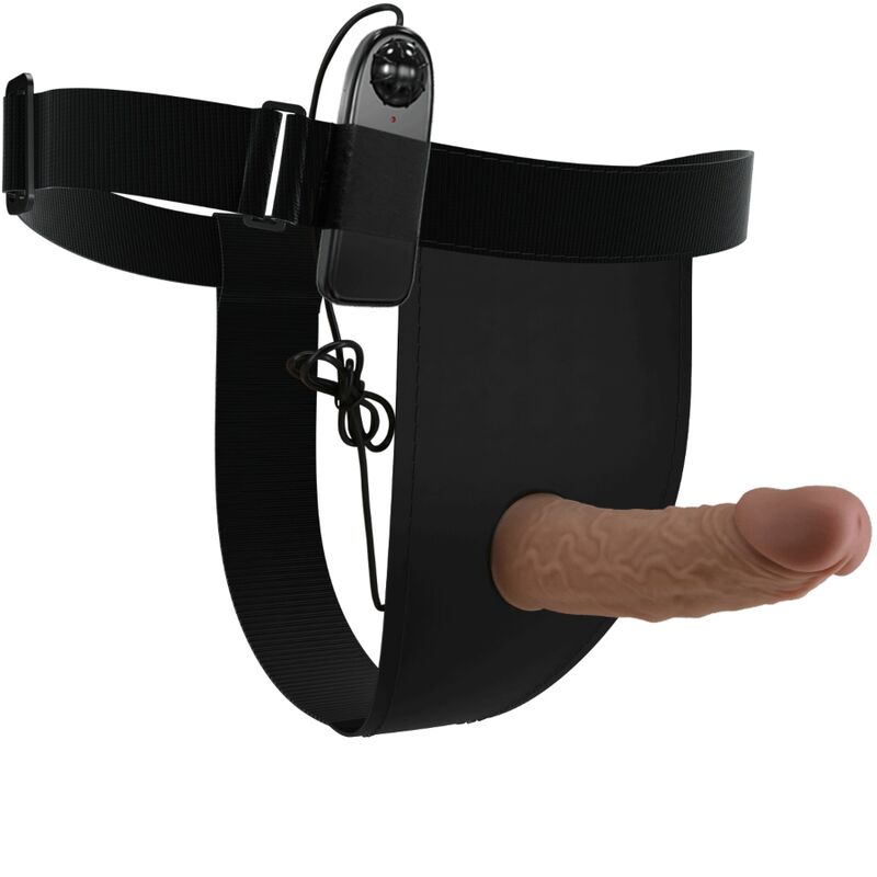 Pantalões com arnês e vibrador incluído da Pretty Love