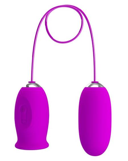 PRETTY LOVE - DAISY HUEVO DUAL VIBRADOR RECARGABLE MORADO