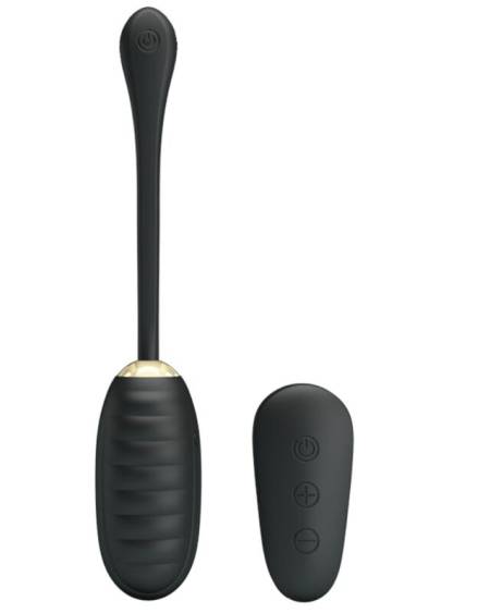 PRETTY LOVE - DOREEN HUEVO VIBRADOR DE LUJO RECARGABLE NEGRO CONTROL REMOTO