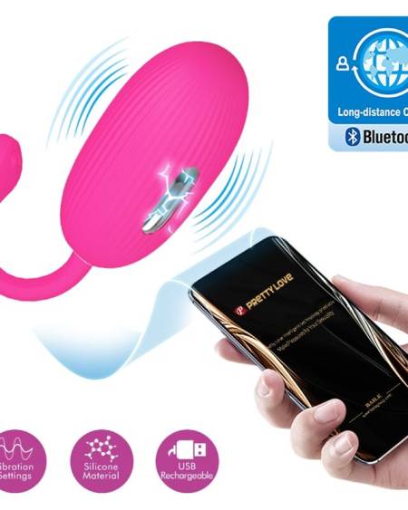 PRETTY LOVE - DOREEN HUEVO VIBRADOR RECARGABLE MAGENTA CONTROL REMOTO