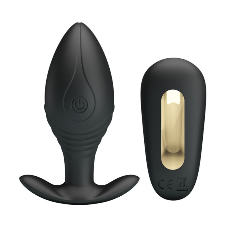 Plug anal vibrador recarregável em silicone Pretty Love
