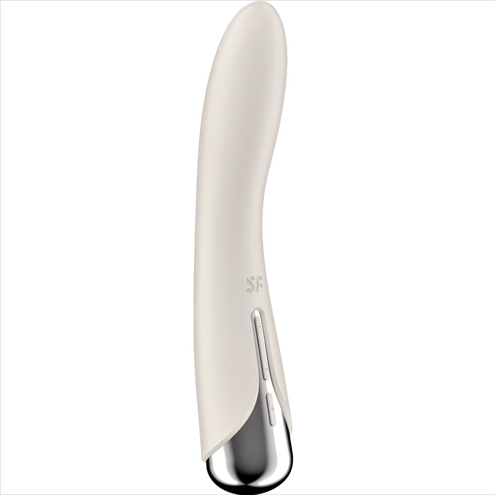 SATISFYER - SPINNING VIBE 1 VIBRADOR ROTADOR G-SPOT AZUL - BEIGE