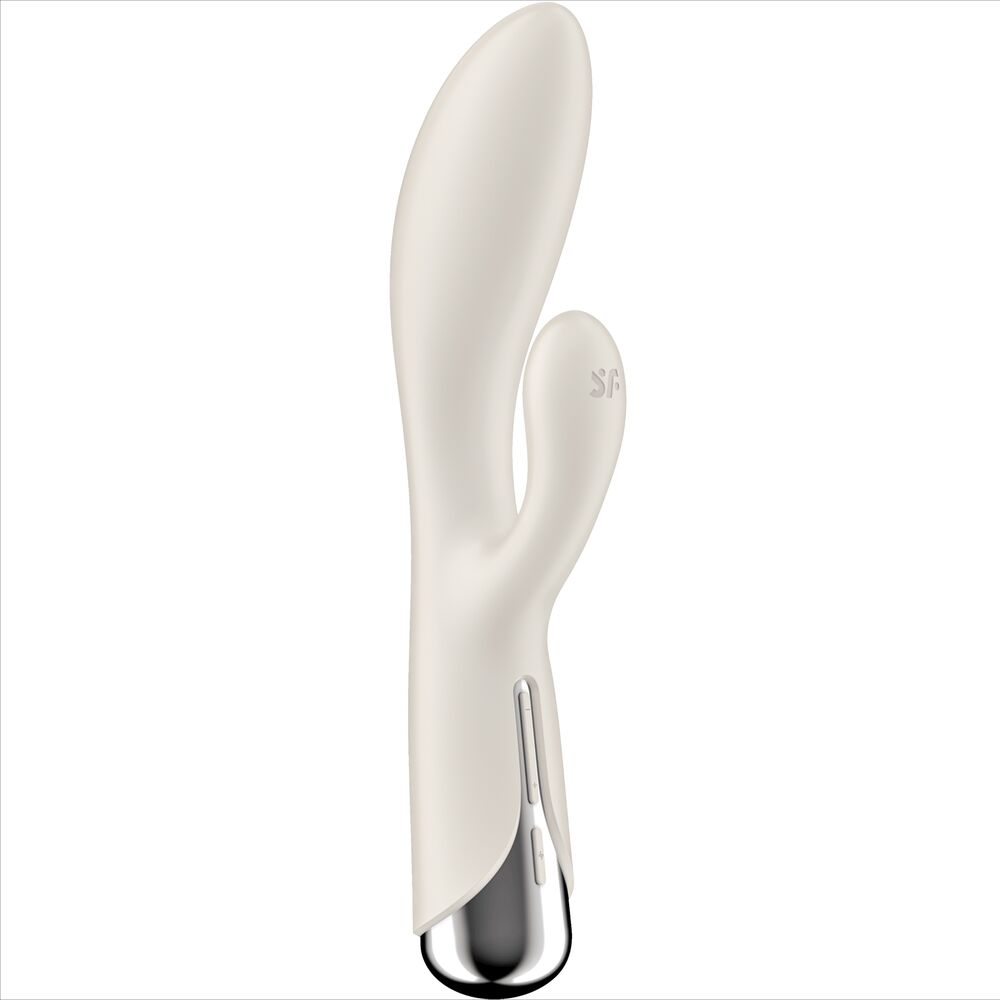 SATISFYER - SPINNING RABBIT 1 ESTIMULACION CLITORIS Y PUNTO G ROJO - BEIGE