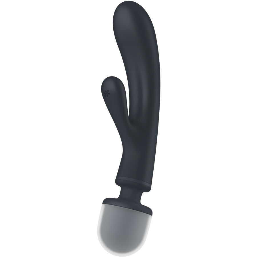 SATISFYER - TRIPLE LOVER MASAJEADOR VIBRADOR RABBIT ROSA - GRIS