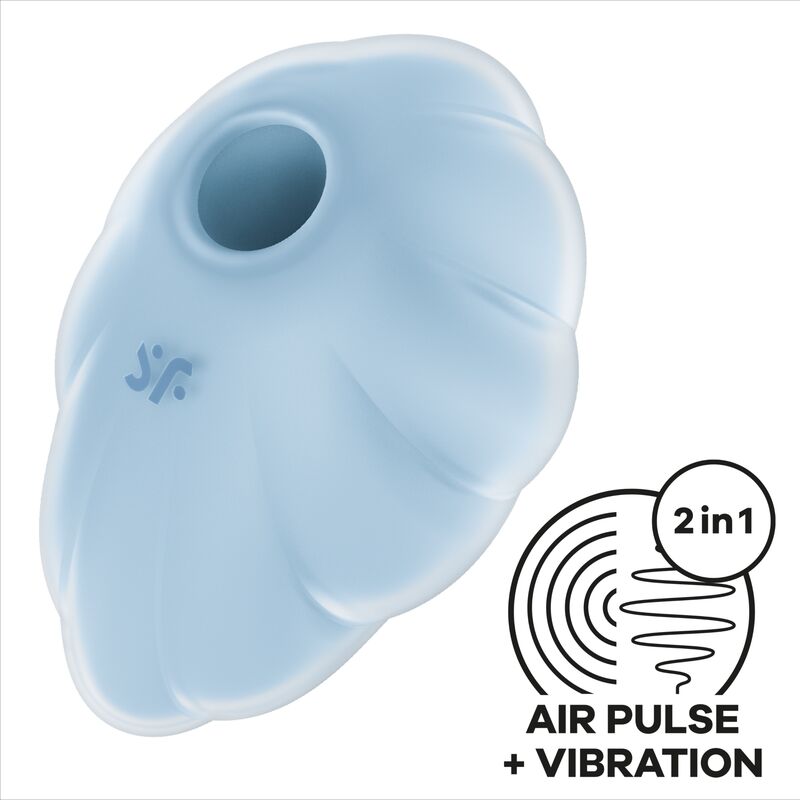 SATISFYER - CLOUD DANCER VERDE VIBRADOR AIR - AZUL