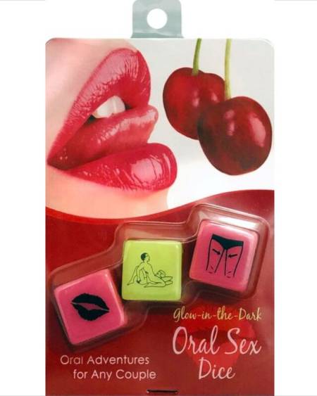 Jogo de Dados Sexuais Oral com Brilho na Escuridão