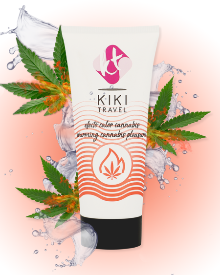 KIKÍ TRAVEL - GEL DESLIZANTE SABOR A CANNABIS EFECTO CALOR INTENSO 50 ML