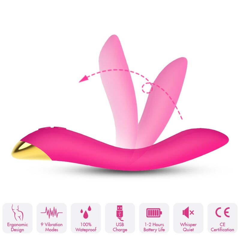 Vibrador Flamingo ARMONY de formato curvo e flexível