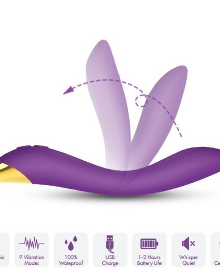 ARMONY - FLAMINGO VIBRADOR MULTIPOSICION VIOLETA