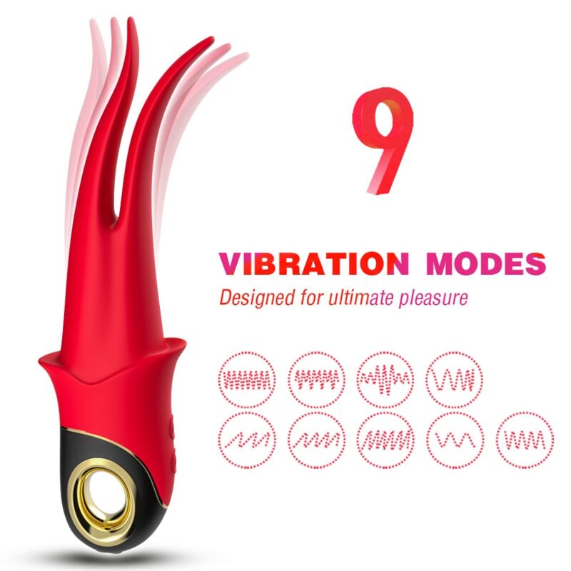 Vibrador pinça vermelho ARMONY