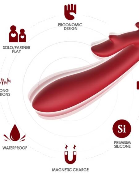 Vibrador Rabbit Curvo Red da ARMONY