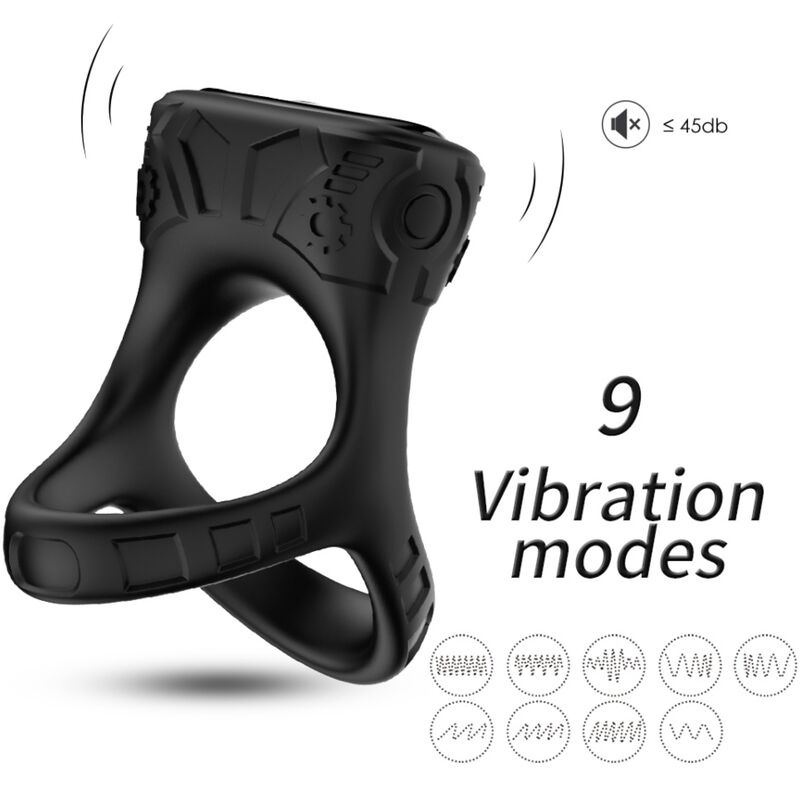 Anel vibrador multiposição ARMONY em silicone médico