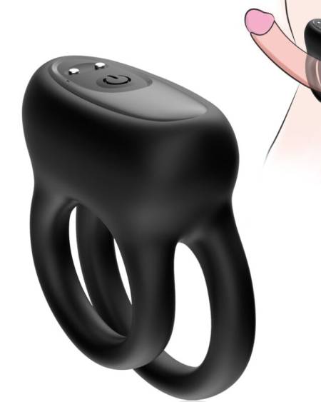 ARMONY - DOBLE ANILLO VIBRADOR NEGRO
