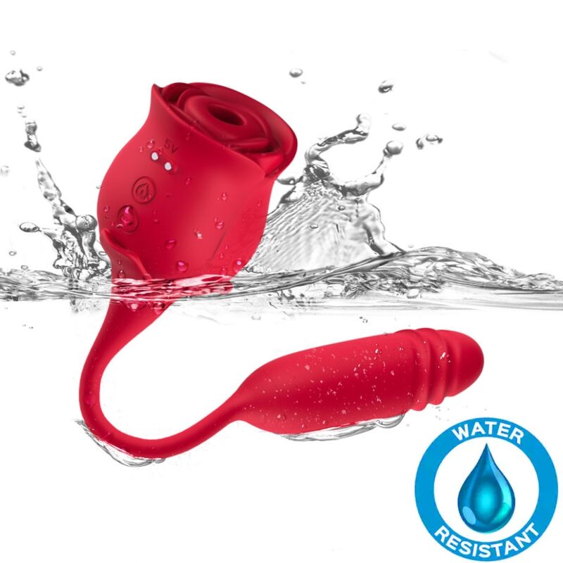ARMONY - ROSEKNIGTH SUCCIONADOR CLÍTORIS & VIBRADOR ROJO