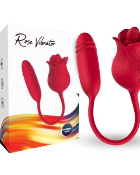 ARMONY - ROSELIP ESTIMULADOR CLITORIS CON LENGUA 10 MODOS & VIBRADOR ROJO