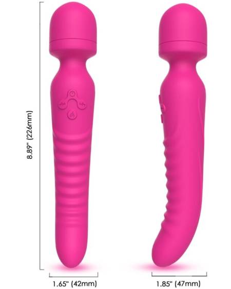 ARMONY - MISSION MASAJEADOR & VIBRADOR EFECTO CALOR FUCSIA