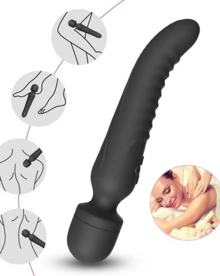 ARMONY - MISSION MASAJEADOR & VIBRADOR EFECTO CALOR NEGRO