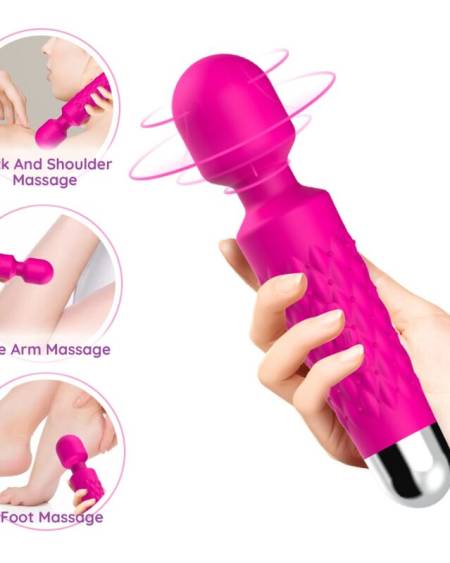ARMONY - POSTMAN MASAJEADOR & VIBRADOR CABEZA FLEXIBLE FUCSIA